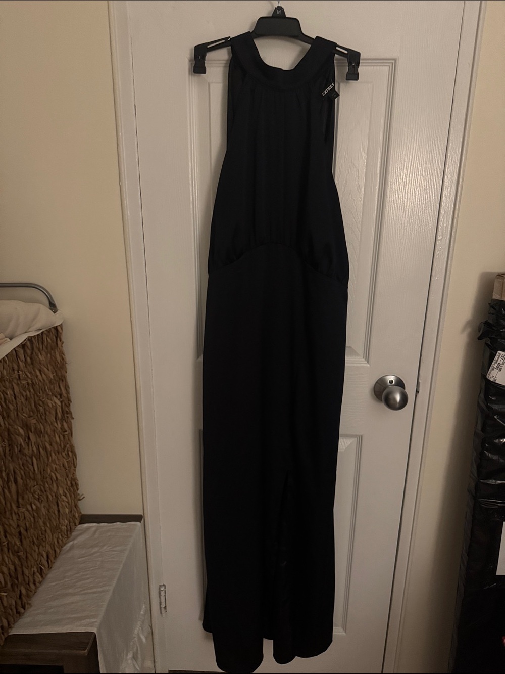 Dark blue  Women's evening gown - Classic Halter Style